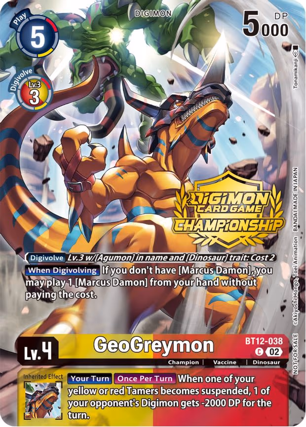 GeoGreymon (Championship 2023 Tamers Pack)